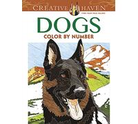 Dogs Color by Number Adult Coloring Book