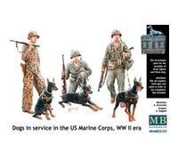Dogs In Service In Us Marine Corps - 1:35e - Master Box Ltd. G