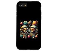 Dogs in Space Astrologie Astrologie Astronaute Space Galaxie Coque pour iPhone SE (2020) / 7/8