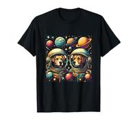 Dogs in Space Astrologie Astrologie Astronaute Space Galaxie T-Shirt