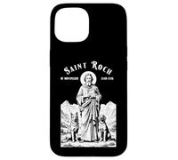 Dogs Patron Saint Roch Vintage Funny Canine Lovers Coque pour iPhone 15