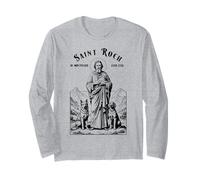 Dogs Patron Saint Roch Vintage Funny Canine Lovers Manche Longue