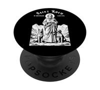 Dogs Patron Saint Roch Vintage Funny Canine Lovers PopSockets PopGrip Adhésif