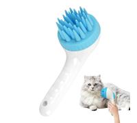 Dogs shampooing brosse - outils de soins pour animaux de compagnie | Scubbes Simpazzurri pour chiens pour chien en silicone | Poignée longue pression shampooing brosse et gommage pour et chats