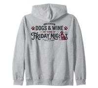 Dogs & Wine : Mon Genre de Vendredi Soir drôle Sweat à Capuche