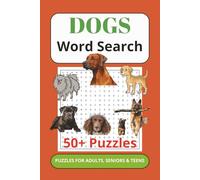 Dogs Word Search Puzzle Book: Word Searches with Easy to Read Print about Pets, Canine, Furry friends and more | 6x9 inches, 110 pages | 50+ Puzzles, Gift for Vacations and Holiday times