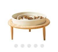Dogsap Slow Feeder - Bol En Céramique Antidérapant Surélevé Pour Repas Lents | Accessoire D'alimentation Compatible Lave-vaisselle Pour Chiens, Aide À Réduire Le Stress | Gamelle Interactive Favorisan