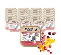 Dogs'n Tiger Allerliebst - Nourriture humide pour chat - Bœuf et foie de poulet avec citrouille - 70 % de viande - Sans céréales - Sans sucre ajouté et conservateurs artificiels - 32 × 100 g