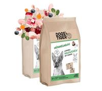 Dogs'n Tiger Mümmelmann, croquettes de qualité supérieure pour chiens, lapins et dindes avec légumes, 60 % de viande, avec huiles oméga, sans sucre, céréales et conservateurs, haute teneur en