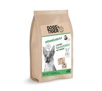 Dogs'n Tiger Mümmelmann, croquettes de qualité supérieure pour chiens, lapins et dindes avec légumes, 60 % de viande, avec huiles oméga, sans sucre, céréales et conservateurs, haute teneur en
