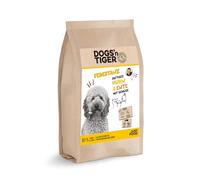 Dogs'n Tiger Nourriture sèche pour chien adulte, 67 % viande, poulet et canard, avec légumes, sans sucre, céréales et conservateurs, haute teneur en protéines, 12 kg