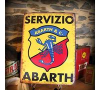 DOGT Metal tin Sign 8x12 inches Fashion Vintage Abarth Tin Sign