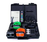 Dogtra 4503 EDGE Collier de Dressage Ergonomique pour Chien Rechargeable, Étanche IPX9K, 127 Niveaux de Stimulation Électrostatique précis avec Ecran LCD et Vibration, Portée 1600 m - Système 3 Chiens