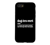 Dogtrovert Design Amusant pour Amoureux des Chiens Coque pour iPhone SE (2020) / 7/8