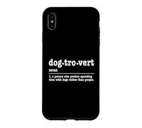 Dogtrovert Design Amusant pour Amoureux des Chiens Coque pour iPhone XS Max