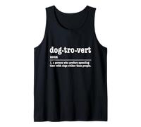 Dogtrovert Design Amusant pour Amoureux des Chiens Débardeur