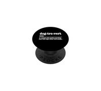 Dogtrovert Design Amusant pour Amoureux des Chiens PopSockets PopGrip Adhésif
