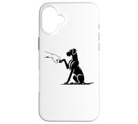 Dogue Allemand avec la Main, Maman Dogue Allemand Coque pour iPhone 16 Plus