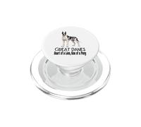 Dogue Allemand Cœur d'un Lion Taille d'un Poney PopSockets PopGrip pour MagSafe