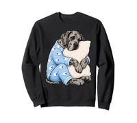 Dogue Allemand Dormant dans Un Pyjama Mignon pour Dormir Un Chien Sweatshirt