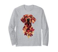 Dogue Allemand Feuilles Automne Nature Amoureux Chien Maman Manche Longue