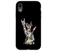 Dogue Allemand Guitare Solo Rockstar Rock Metal Graphic Sharp Coque pour iPhone XR