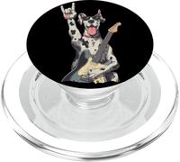 Dogue Allemand Guitare Solo Rockstar Rock Metal Graphic Sharp PopSockets PopGrip pour MagSafe