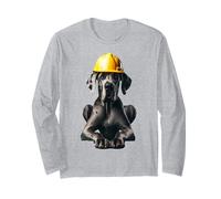 Dogue allemand jaune Casque rigide ouvrier de chantier équipage de route Manche Longue