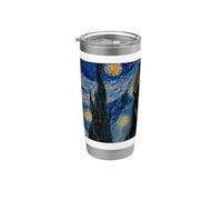 Dogue allemand Van Gogh Nuit étoilée Gobelet isotherme en acier inoxydable double paroi