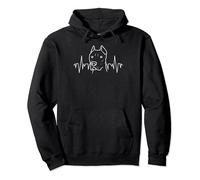 Dogue Argentin Chien Dogo Argentino Avec Électrocardiogramme Sweat à Capuche