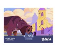 Dogue de Bordeaux 1000 Pièce Puzzle Jeu De Famille Créatif Chien de Compagnie Jigsaw Puzzle Jeu De Défi Unique pour Adultes Et Enfants 70x50cm/1000pcs