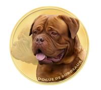 Dogue de Bordeaux Autocollant Réfléchissant Imperméable Amusant pour Ordinateur Portable, Réfrigérateur, Voiture, Pare-chocs, Décoration de Fenêtre (25 cm)