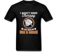 Dogue De Bordeaux Dog Short Sleeved T Shirt Boy Leisure Tshirt Pure Cotton Crew Neck Men T-Shirt for Team Manches Courtes(Large)