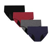 DOGZI Culottes Menstruelles Ultra Absorbante-3/4 Pcs Culotte Menstruel Femme Grande Taille Absorbant L'Eau Sans Fuite Sous-VêTement Physiologique Taille Basse String Menstruel Culottes Multi-Pack