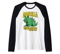 Dogzilla Chien Monstre Kaiju Chaos Fan Manche Raglan