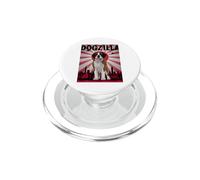 Dogzilla Saint Bernard Japonais drôle rétro Amoureux des Chiens PopSockets PopGrip pour MagSafe