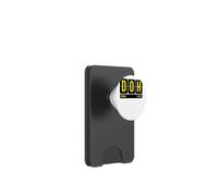 DOH Doha Qatar Souvenir de Voyage Code aéroport Texte Jaune PopSockets PopWallet pour MagSafe