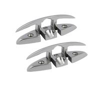DOHAETCJQ Ensemble d'accessoires Marins universels, Ensemble de 2 pièces : taquets encastrés en Acier Inoxydable 316 (5/6 Pouces)(5inch(130mm))