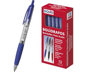 DOHE 79590 Boîte de 12 stylos rétractables 1 mm