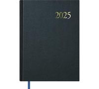 Dohe - Agenda 2025 - Un jour par page, Grand format (17x24 cm), 12 mois de janvier à décembre, Couverture rigide, Planificateur en espagnol, Fournitures de bureau - SEGOVIA Noir