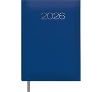 Dohe - Agenda 2026 - Jour par Page, Format A5 (14x20 cm), Couverture Rigide Souple en Similicuir, 12 Mois Janvier à Décembre, Planificateur Annuel en Espagnol avec Marque-Page - Lisbonne Bleu