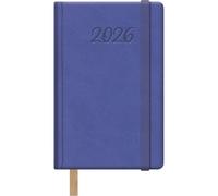 Dohe - Agenda 2026 - Semaine Vue, Format Poche 8,5x13 cm, Couverture Rigide en Similicuir, Fermeture Élastique, Marque-Page, 12 Mois Janvier à Décembre, Planificateur Annuel en Espagnol - Samba Violet