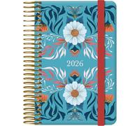 Dohe - Agenda 2026 - Semaine Vue, Format Poche (8,5x13 cm), Couverture Rigide, Fermeture Spirale et Élastique, 12 Mois Janvier à Décembre, Planificateur Annuel en Espagnol - Charm Royal