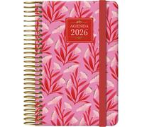 Dohe - Agenda 2026 - Semaine Vue, Format Poche (8,5x13 cm), Couverture Rigide, Fermeture Spirale et Élastique, 12 Mois Janvier à Décembre, Planificateur Annuel en Espagnol - Charm Lady