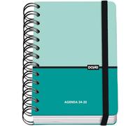 Dohe - Agenda scolaire 2023-2024 - Format A6 - Page journalière - Turquoise - Duo