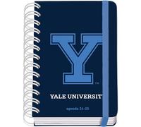 Dohe - Agenda Scolaire 2024 2025 - Jour par Page, A6 (12x17 cm), Fermoir à anneaux et élastique, Espagnol et Anglais, 4 Pages de Autocollants, Septembre à Juin, Matériel Scolaire - Yale Navy
