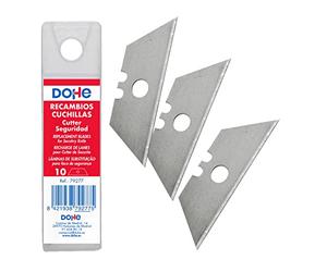 DOHE - Boîte de 10 étuis de 10 lames trapèzes pour cutter de sécurité