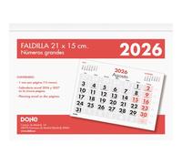 Dohe - Calendrier 2026 Bureau - A4 30x21 cm, Vue Mensuelle, 12 Mois, Espagnol, Feuilles Microperforées, Grands Chiffres, Planning Annuel