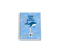 Dohe - Carnet A5 (couverture doublée - intérieur 5 mm) - WWF - Save our Oceans