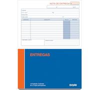 Dohe - Carnet de notes de livraison (10 unités) - 50 feuilles doubles (50 feuilles avec 1 copie), format A5 paysage 21 x 14,5 cm, blocs en espagnol pour envois de marchandises, fournitures de bureau